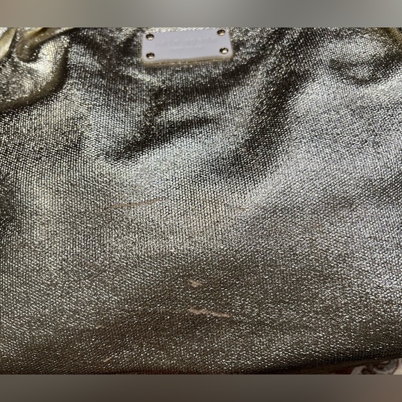 Kate Spade Gold Metallic Tote Purse - Picture 4 of 11